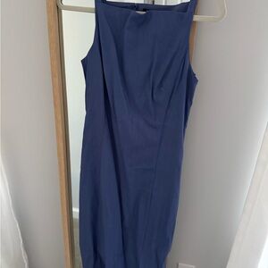 J. Crew Elegant Blue Midi Dress